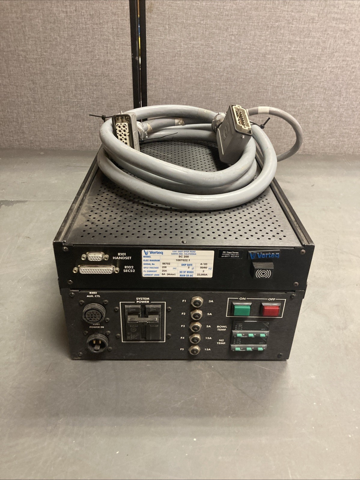 Verteq 1087022-1 & 1087021-1 RD Controllers, With Cable | U.S.A. SELLER