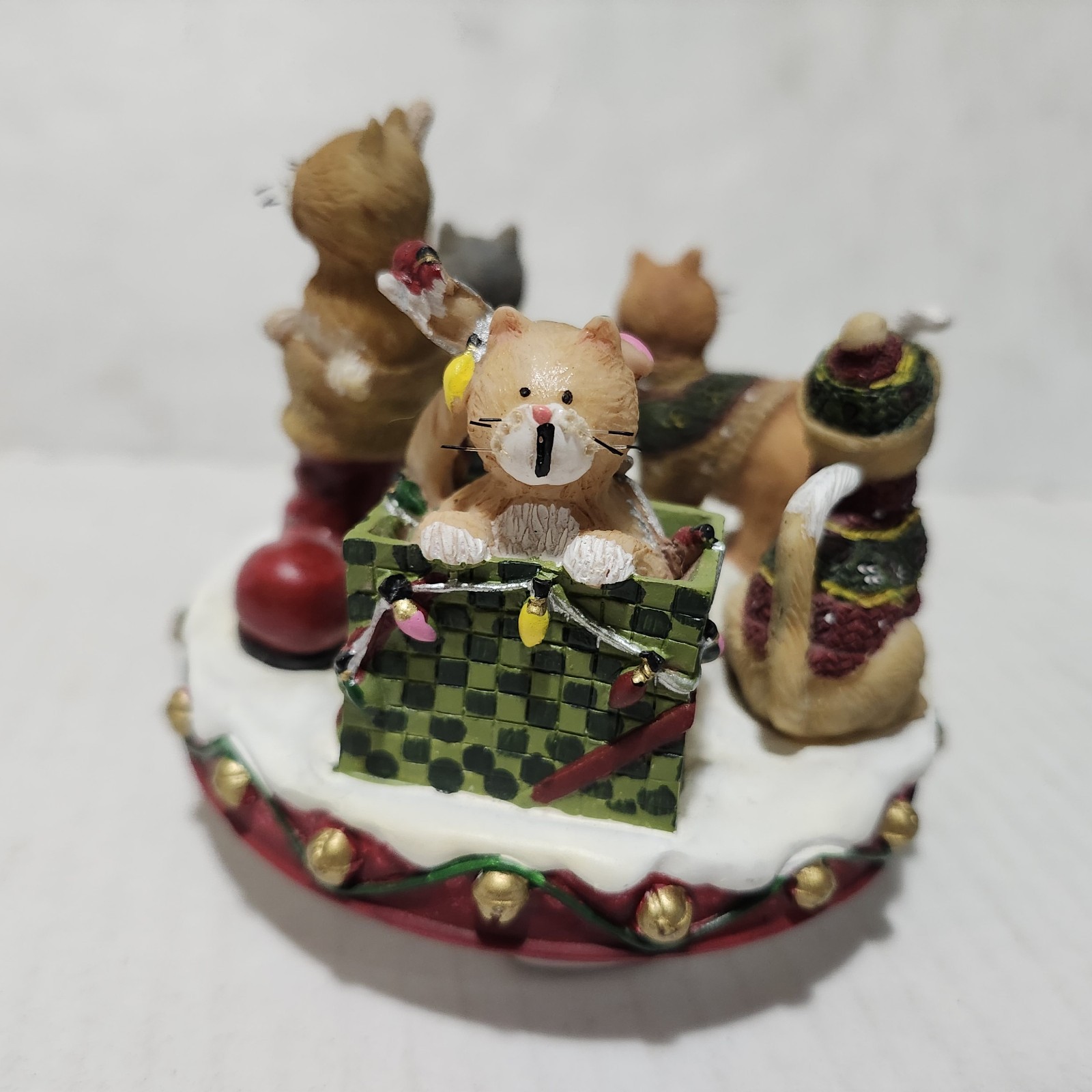 Christmas Cats By Deb Strain Candle Capper With Box