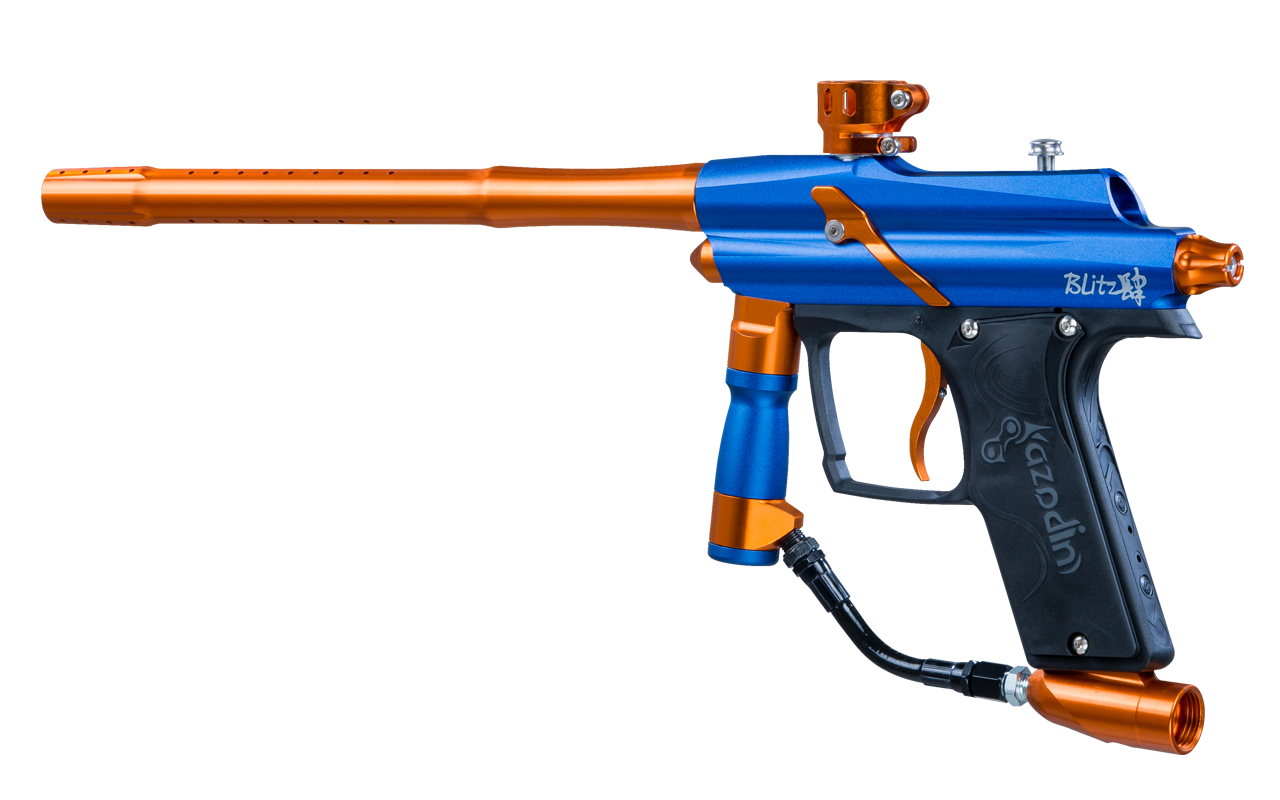 Azodin Blitz 4 - Electronic Paintball Marker - Blue/Orange
