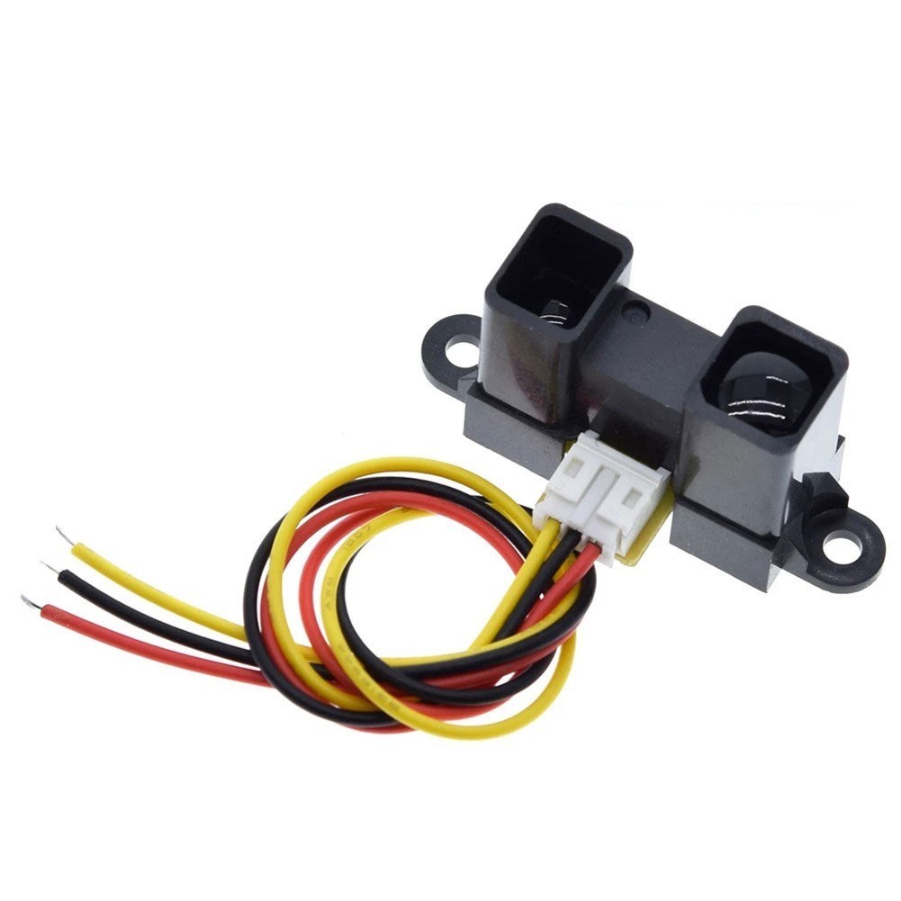 Distance Measurement Sensor Black Plastic Material Measurement Range 20-150 Cm