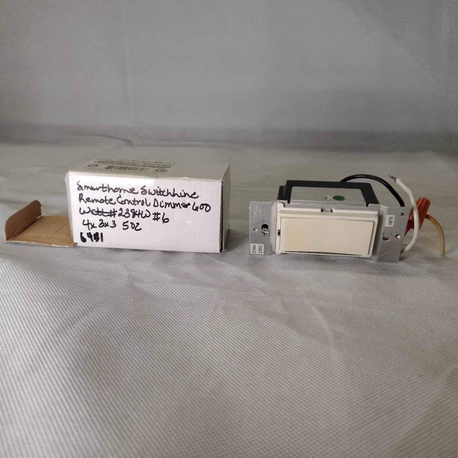 SwitchLinc 600W Remote Control Dimmer Wall Switch 2384W White Tested #2-7, #9