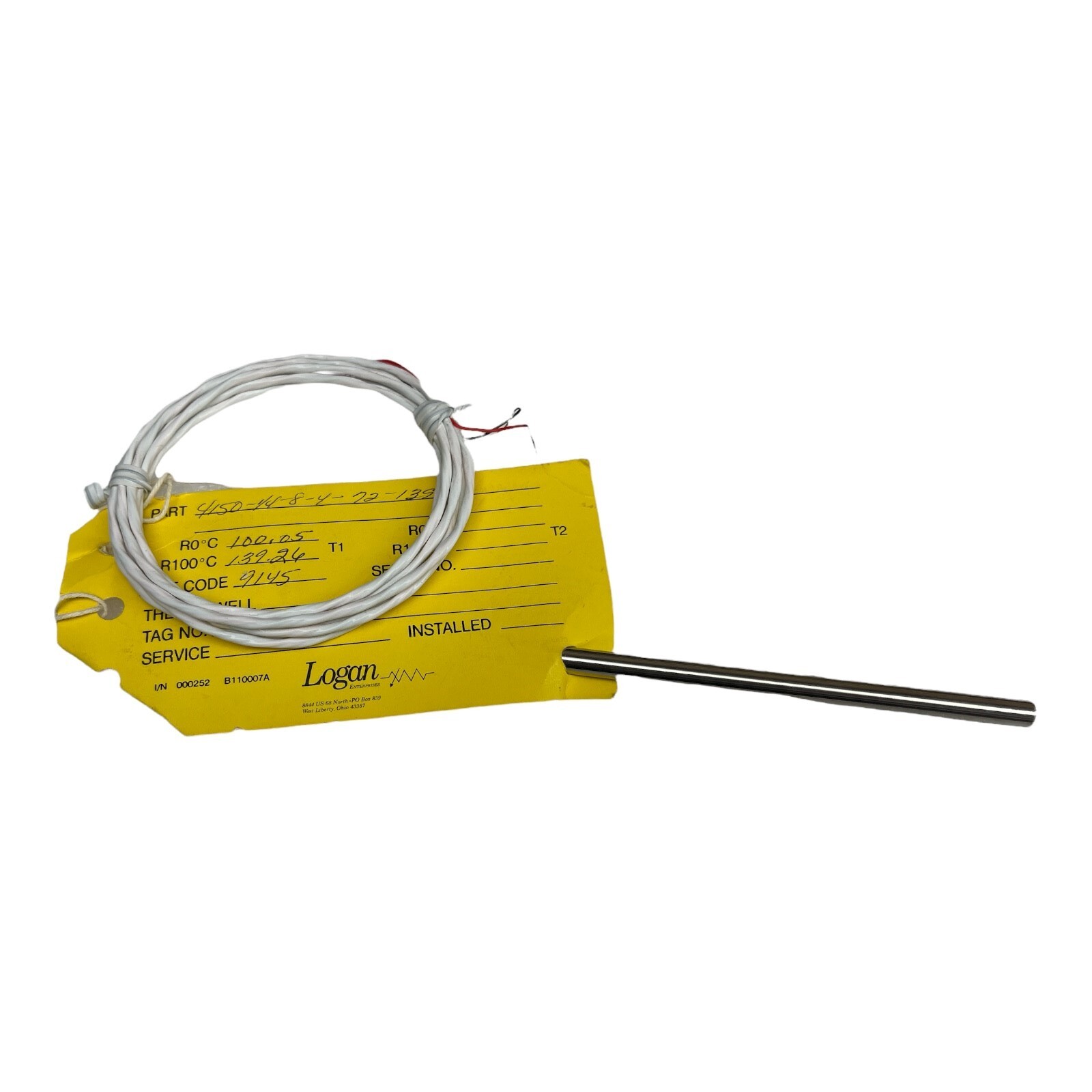 LOGAN ENTERPRISES 4150-1/4-8-4-72-139W THERMAL RESISTOR R0°C- 100.05 NEW SURPLUS