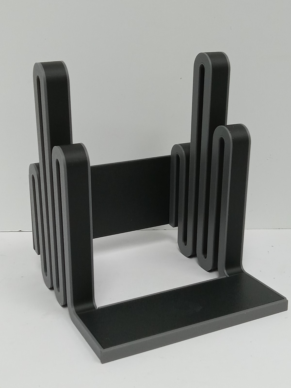 Large Oracle Turntable Now Playing Record Display Stand – Black & Gray