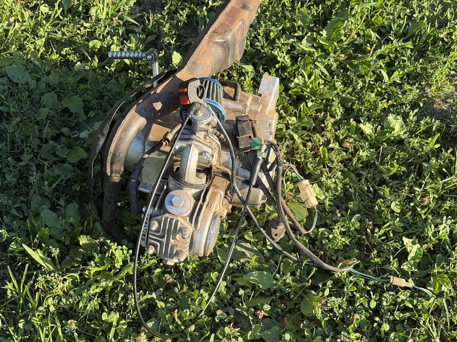 Baja 50cc 4-Stroke Engine Motor RUNS GOOD Missing Shaft