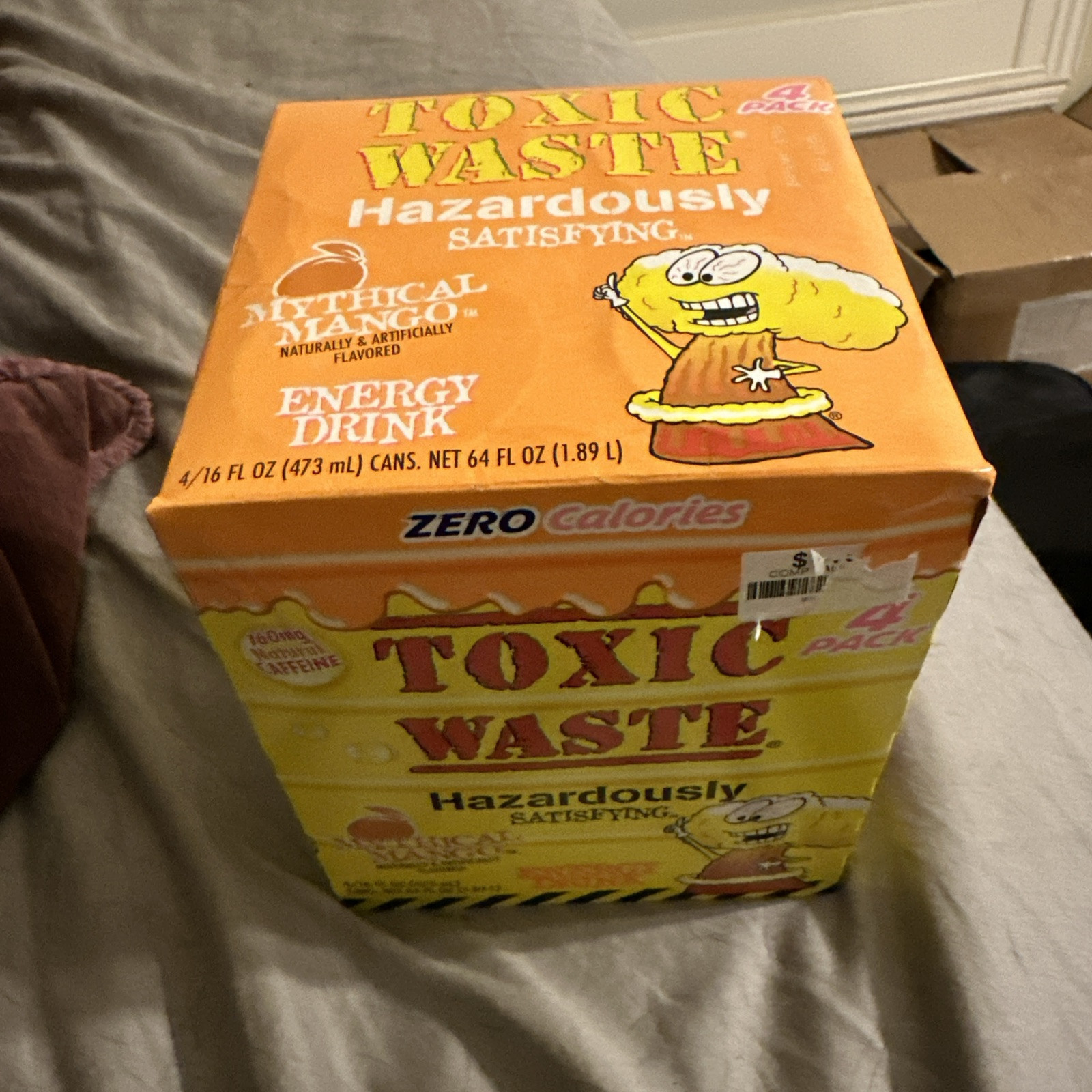 Toxic Waste Energy Drink 16oz Cans 4pk - Mythical Mango EXP 2/2026