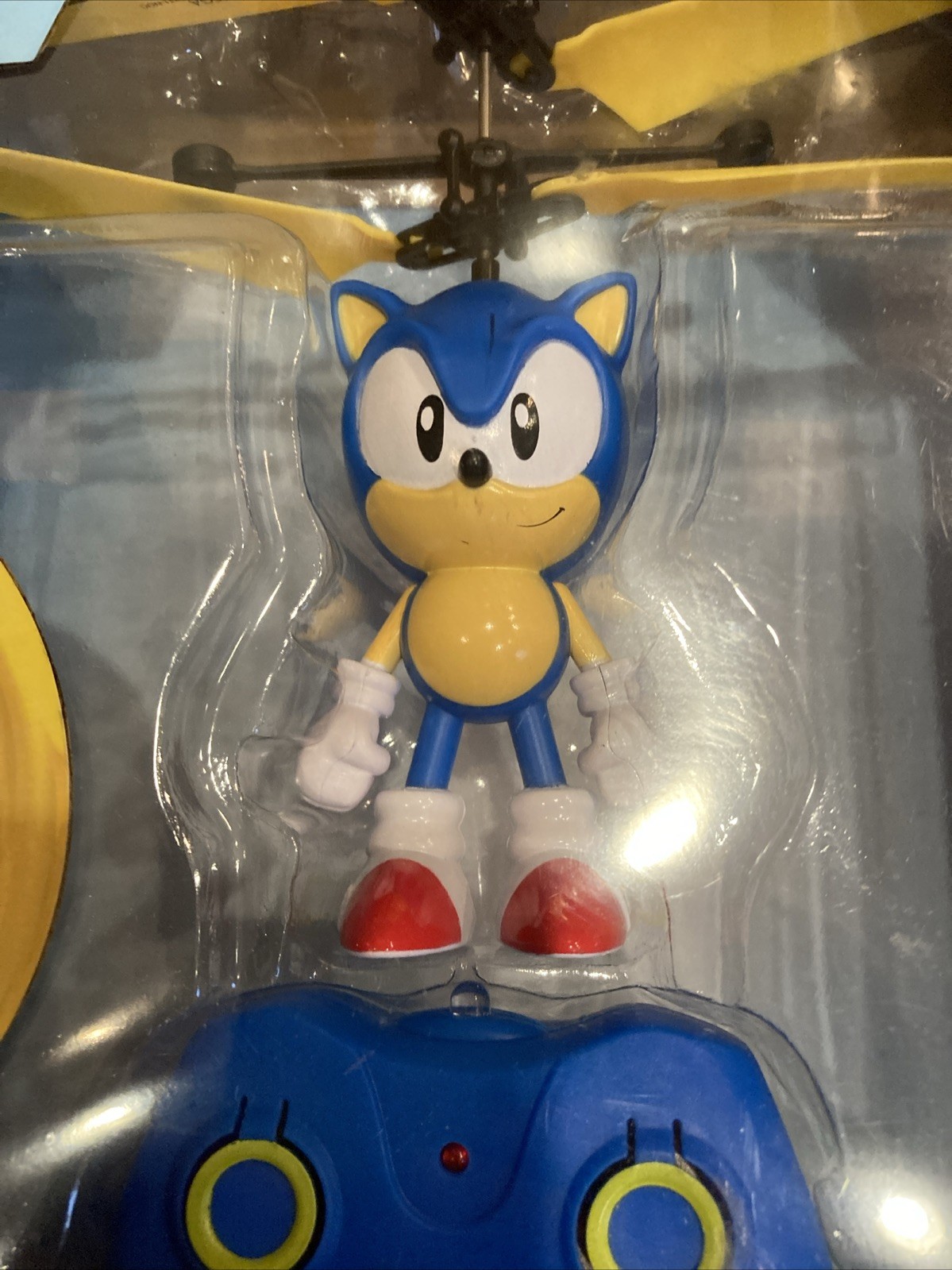 Classic Sonic Hedgehog Hand Sensor Control HELI-DRONE FLYER & Remote Control