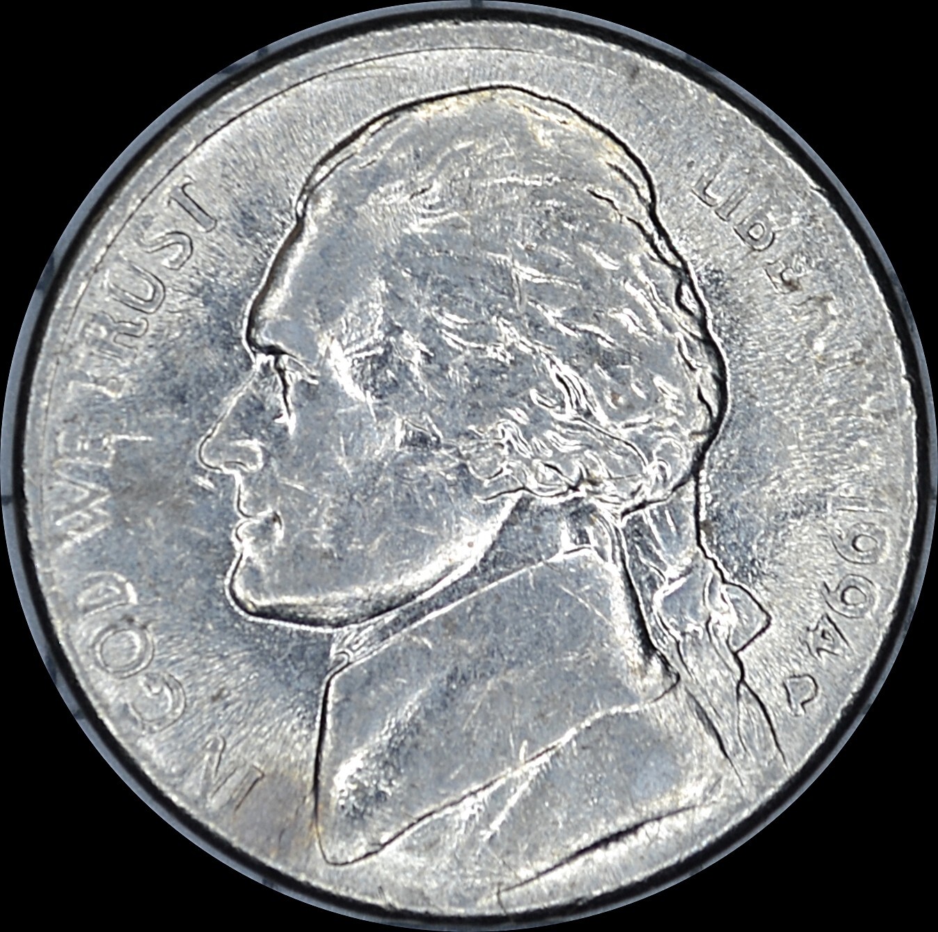 1994-P Jefferson Nickel DDR DDO Errors VF Missing FS