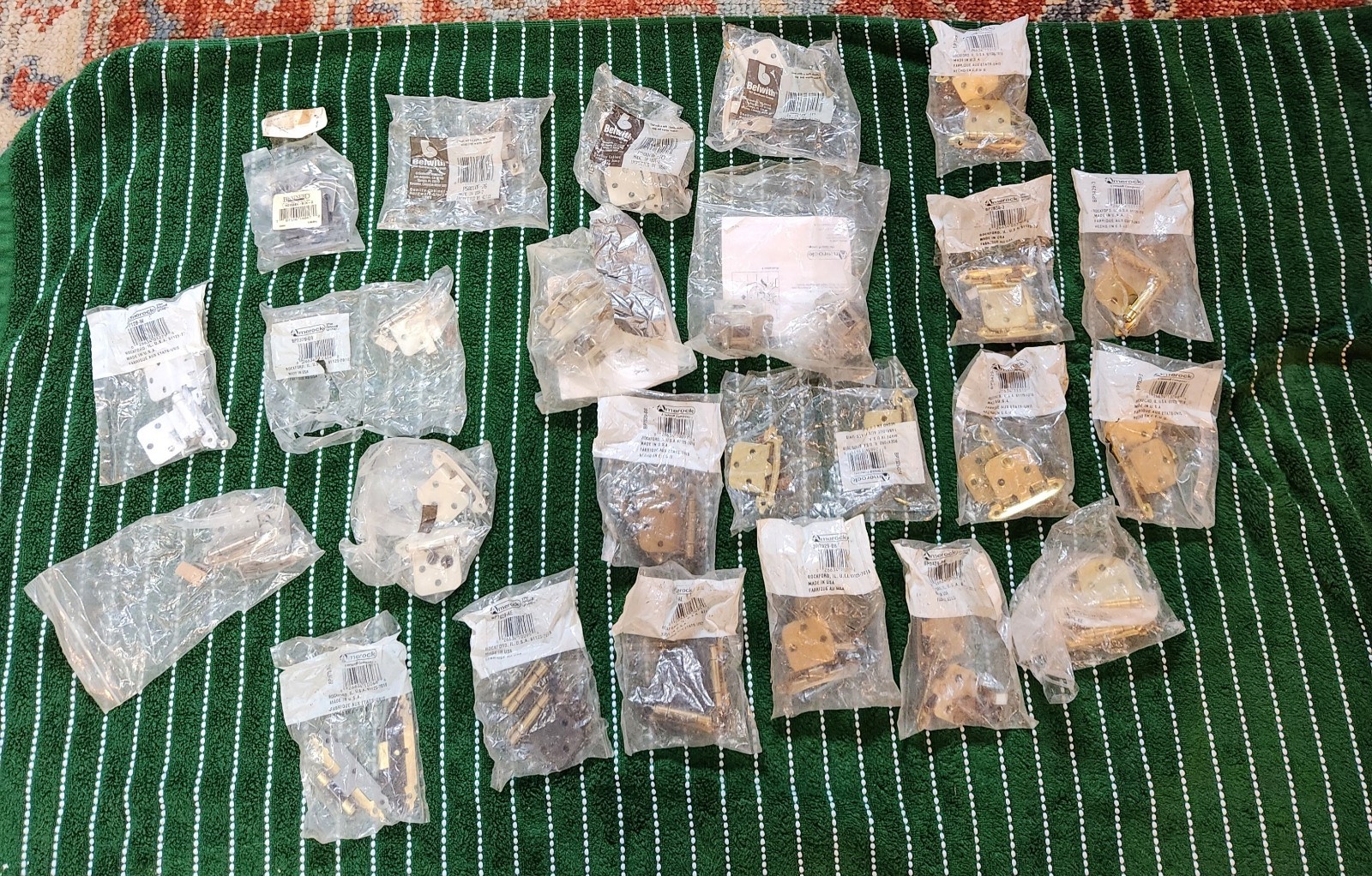 Lot of 23 Bags (46 Total) cabinet door hinges Amerock Belwith Brainerd New