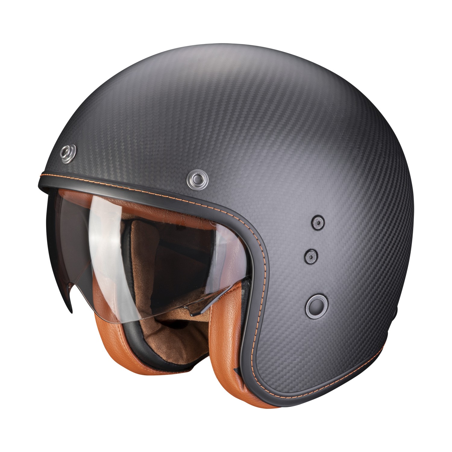 Scorpion open face helmet Belfast Carbon Evo solid matte black size: M ECE 22.06