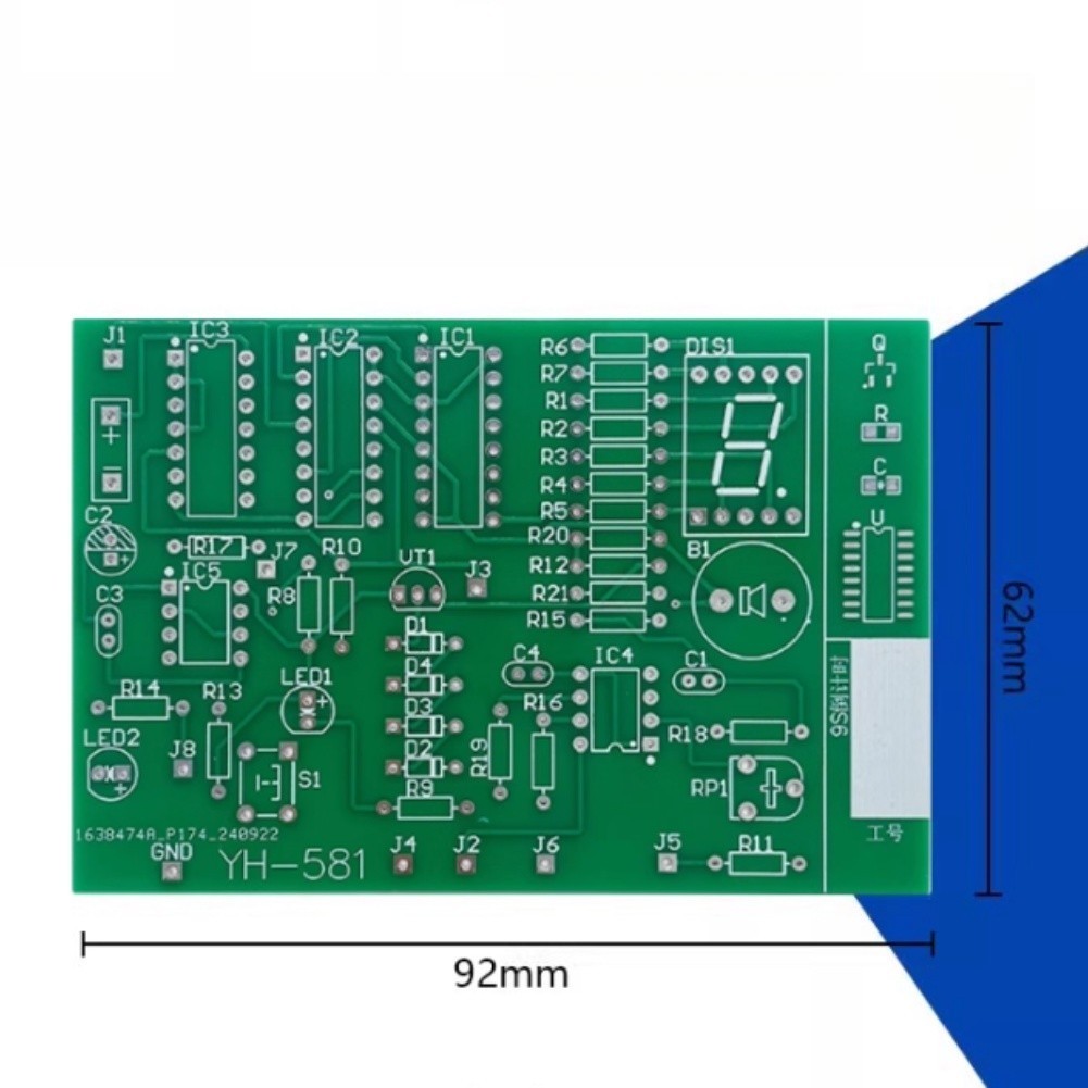 Countdown Timer DIY Kit 9 Seconds for Electronics Skill Training and Learning