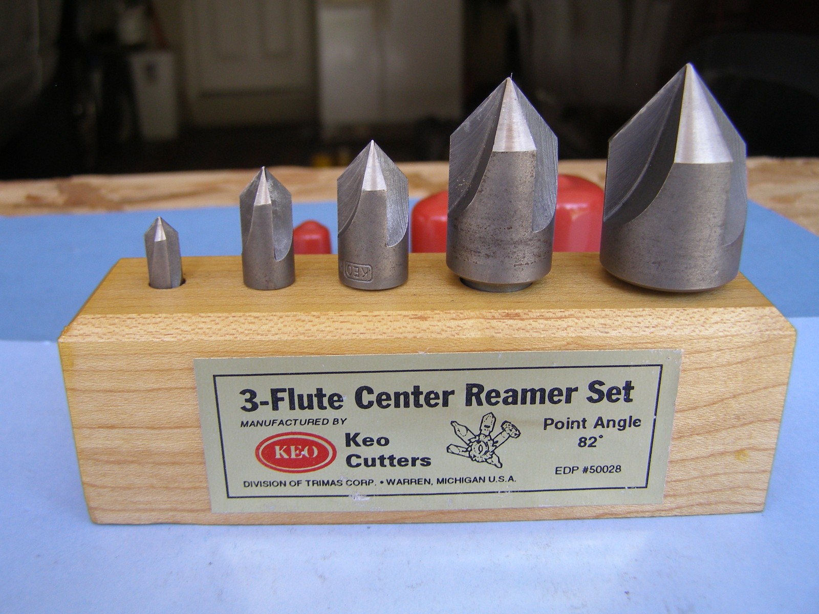 Keo 3-Flute Center Reamer or Countersink Set Point Angle 82 Degrees