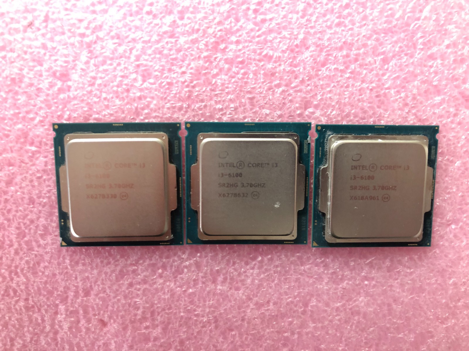 1 lot of 3 Intel SR2HG Core i3-6100 3.70GHz Processor