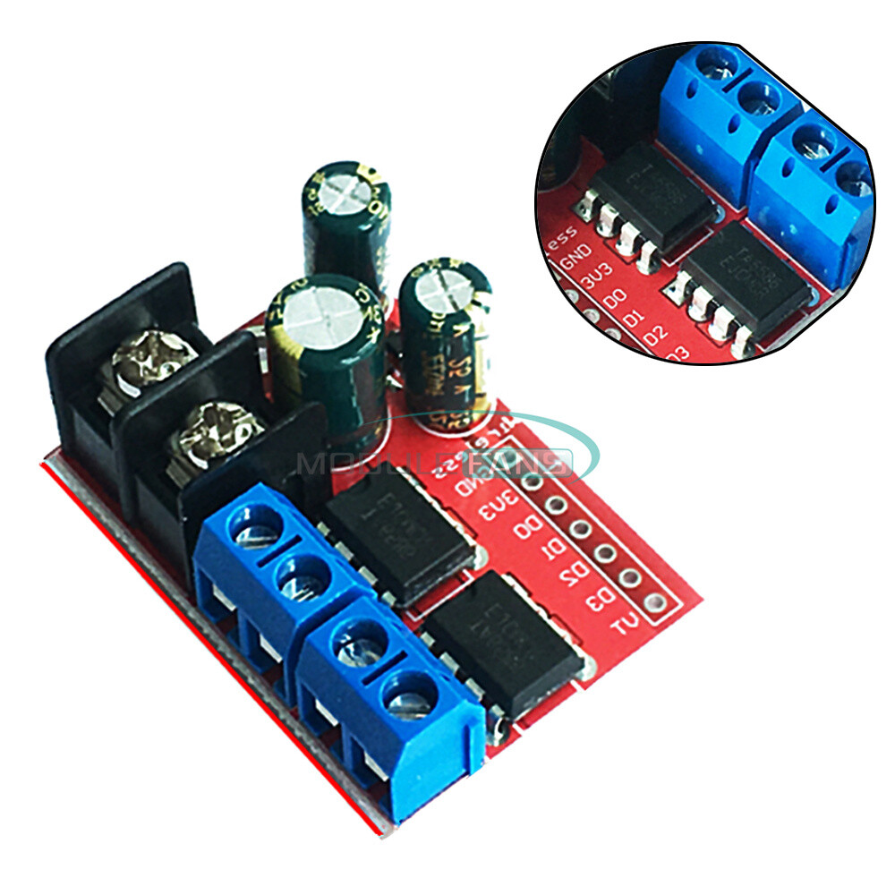 5A Dual DC Motor Drive Remote Control Double H-Bridge PWM Speed Control Module