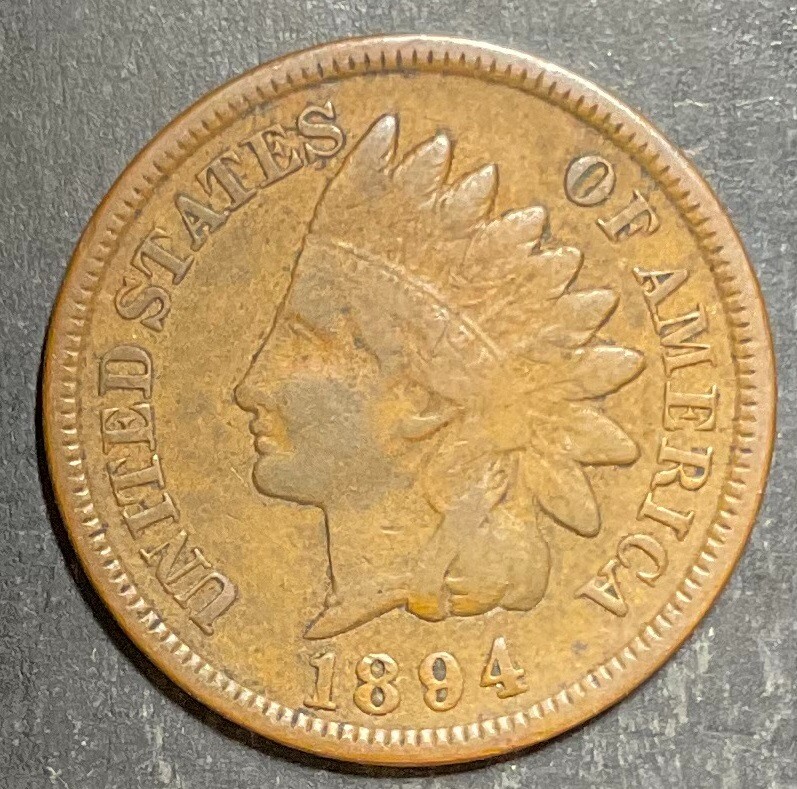 1894 Indian Head Cent Very Nice Choice Original Great Semi Key Date Coin k775