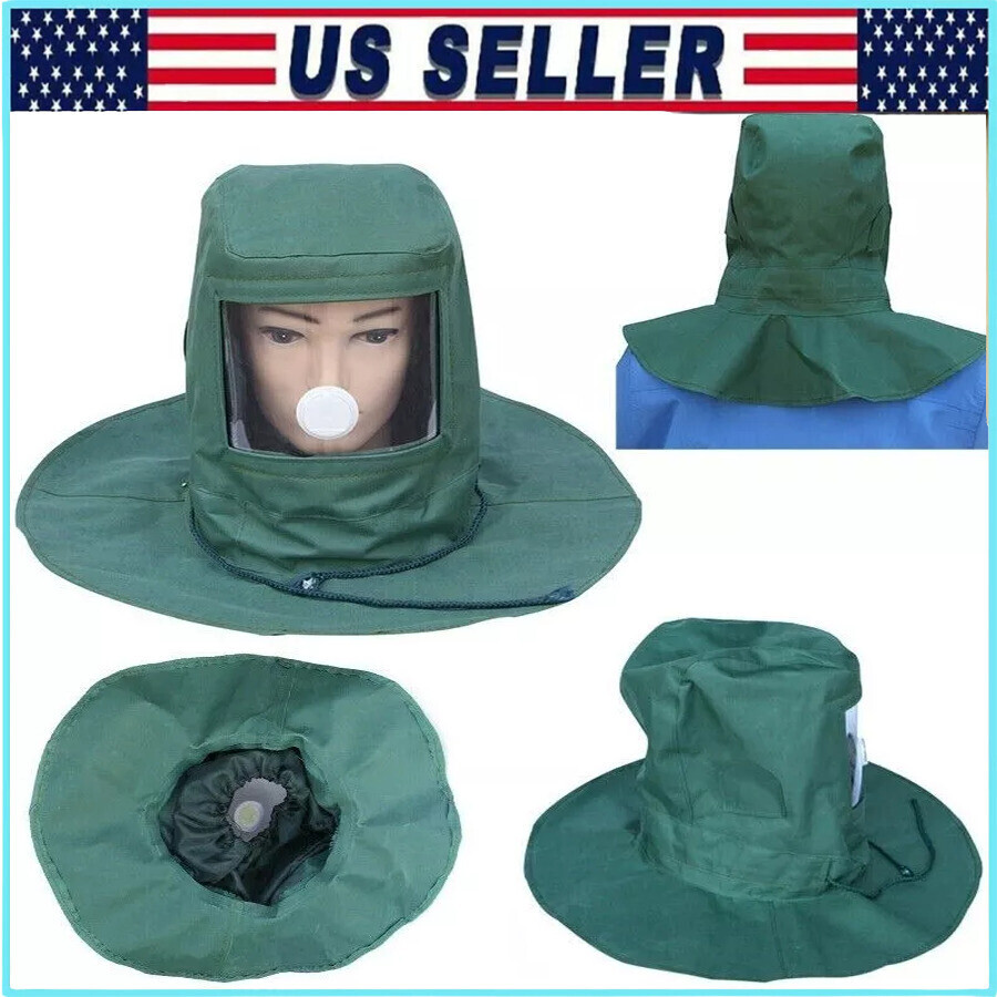 Sand Blasting Hood Cap Anti Wind Sandblaster Tools Dust Protective Face Shield
