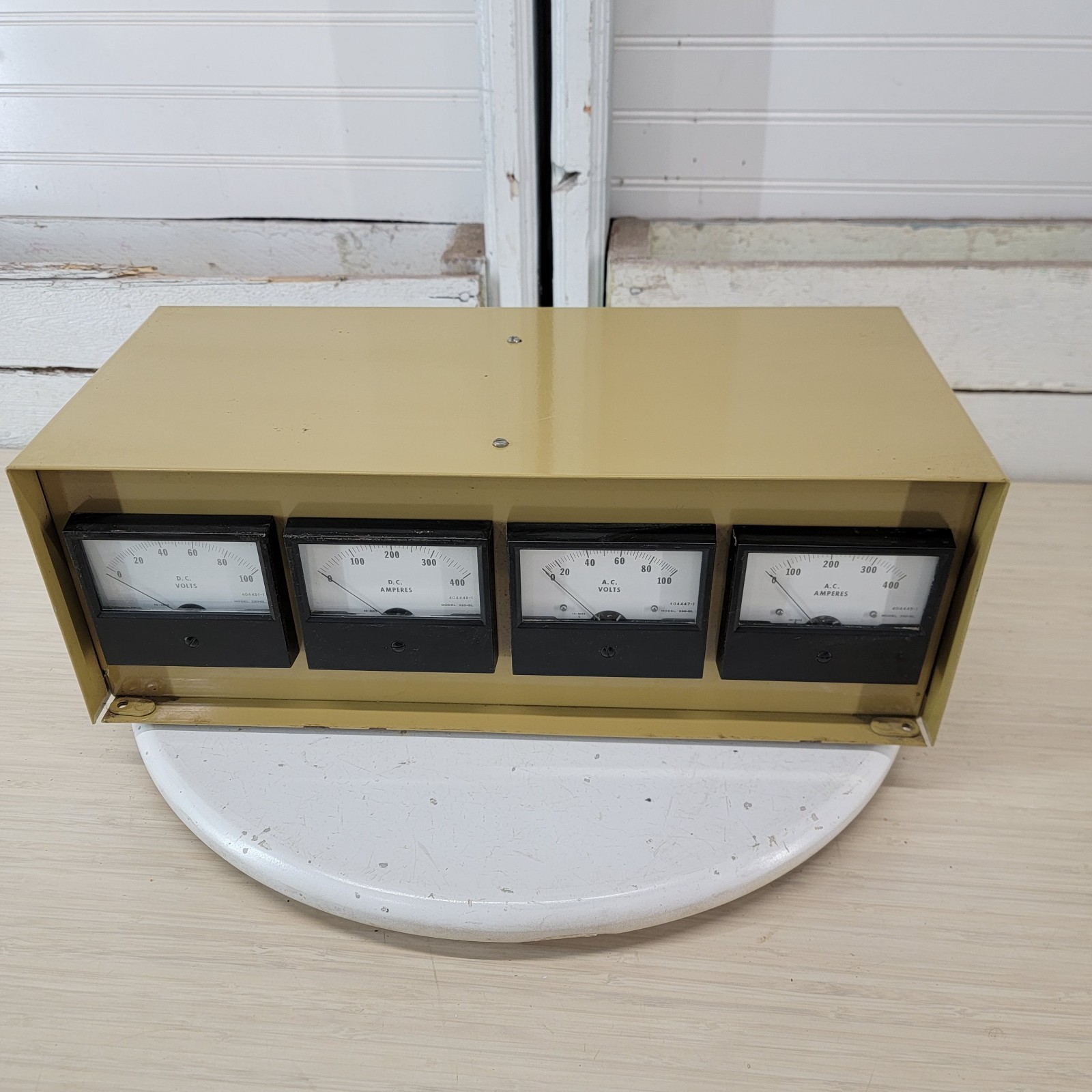 Hobart 369003 Analog Meter Panel DC AC Volt Amp Gauge Assembly Welding Machine U
