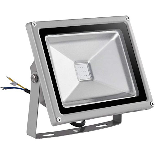 20W RGB LED Headlight Grey Body with Remote Control Included Waterproof ip65