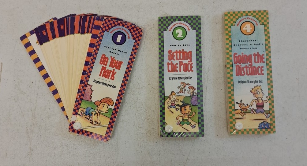 Pocket Size Scripture Memory For Kids Runner's Power Pack Bible Fun (3) #6.4.50