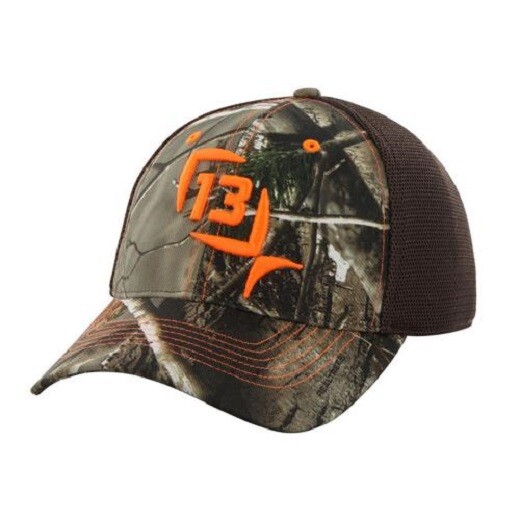 13 FISHING MR TRUCKER REALTREE CAMOFLAUGE CAMO FLEXFIT HAT CAP LARGE BRAND NEW