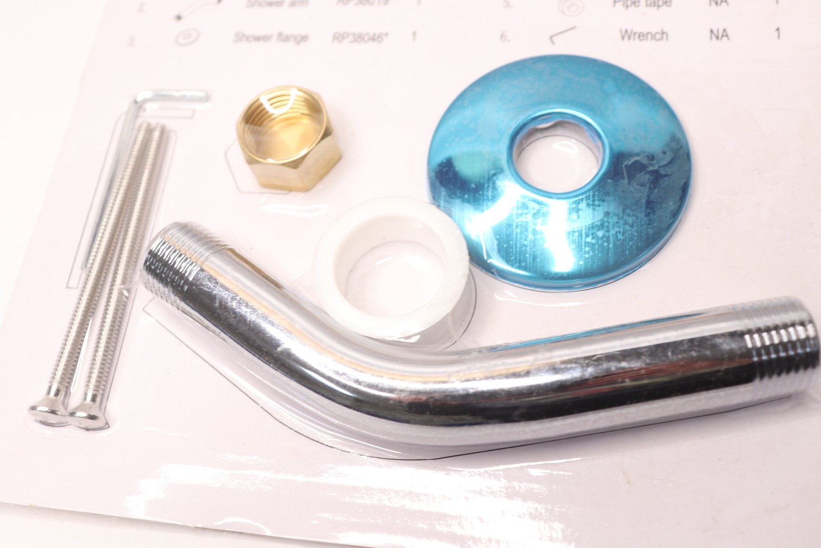 Tub Shower Hardware Kit Chrome RP50066