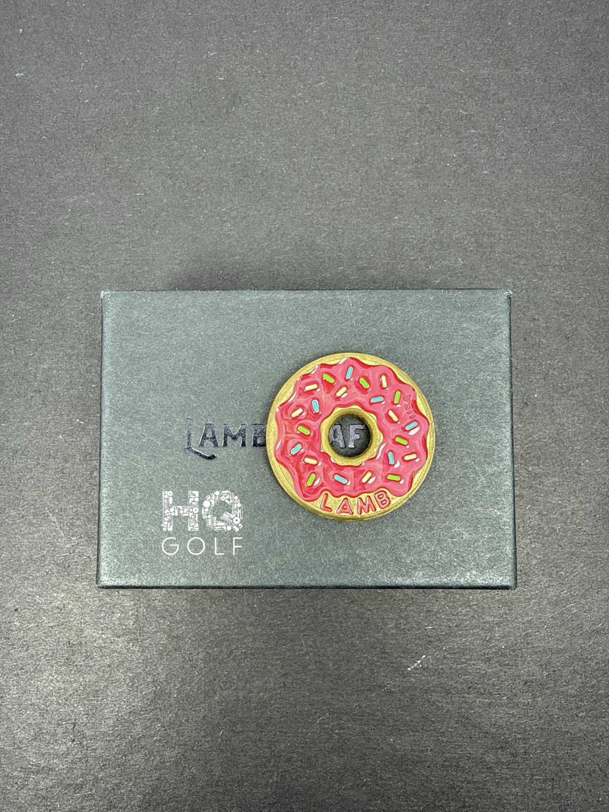 Tyson Lamb Lambcrafted Donut OG Pink Purple Sprinkles Ballmarker Brass