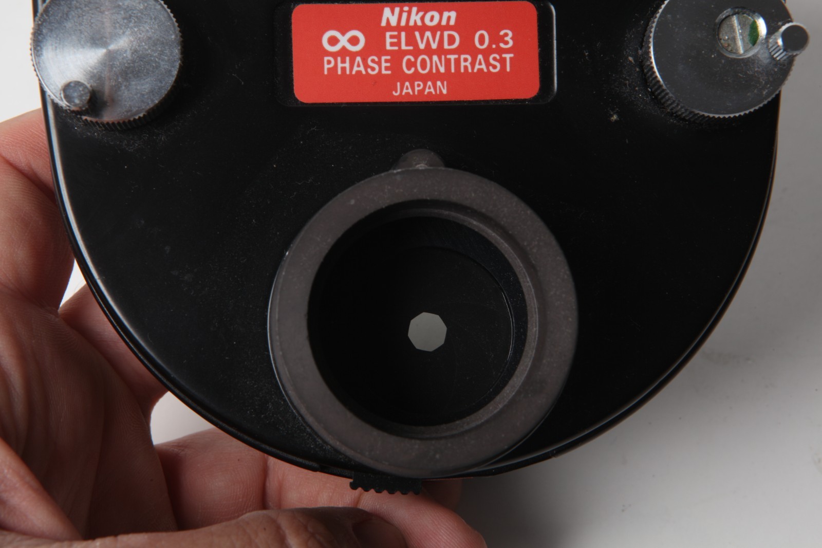 NIKON PHASE CONTRAST CONDENSER ELWD 0.3 Inverted Microscope Eclipse TE300 Ti Etc