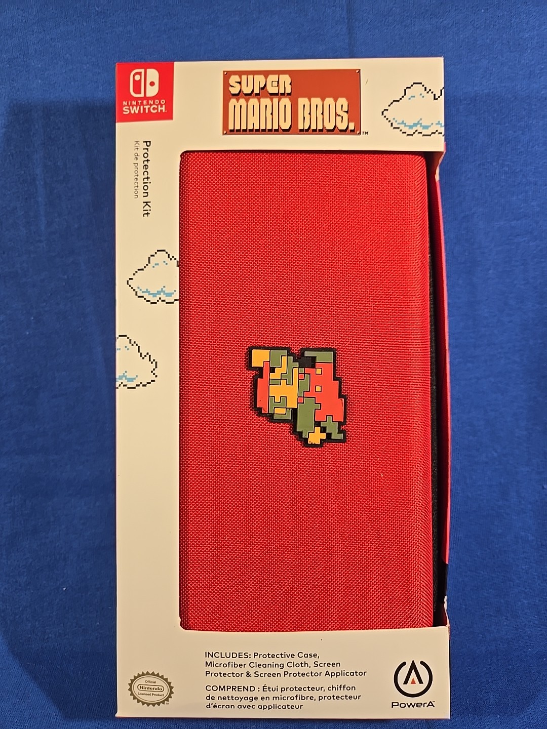 Nintendo Switch Protection Kit -Case & Screen protector -8bit Mario theme - NEW