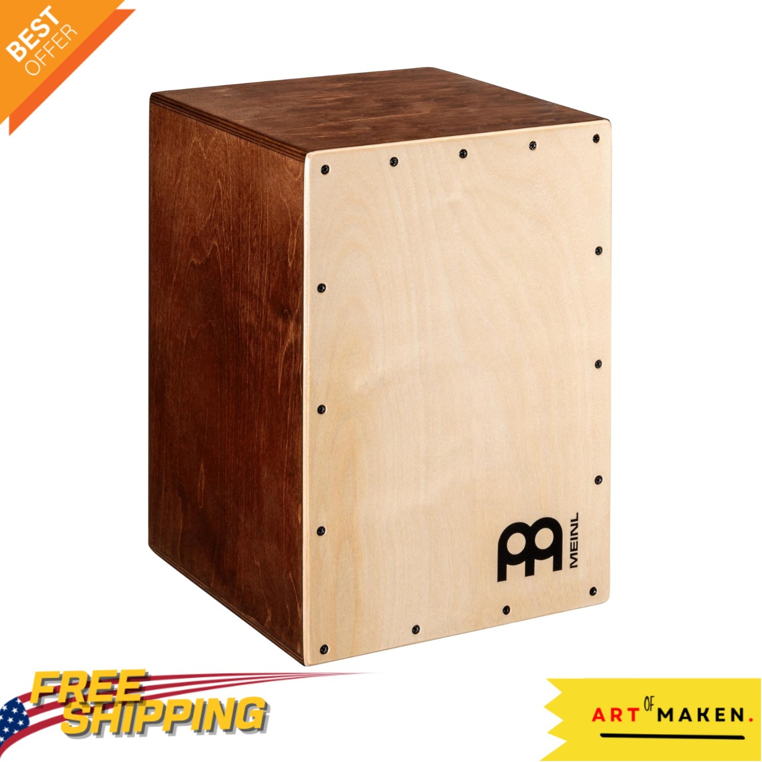 Compact Jam Cajon Box Drum: Crisp Snare & Bass, Perfect for All Musicians
