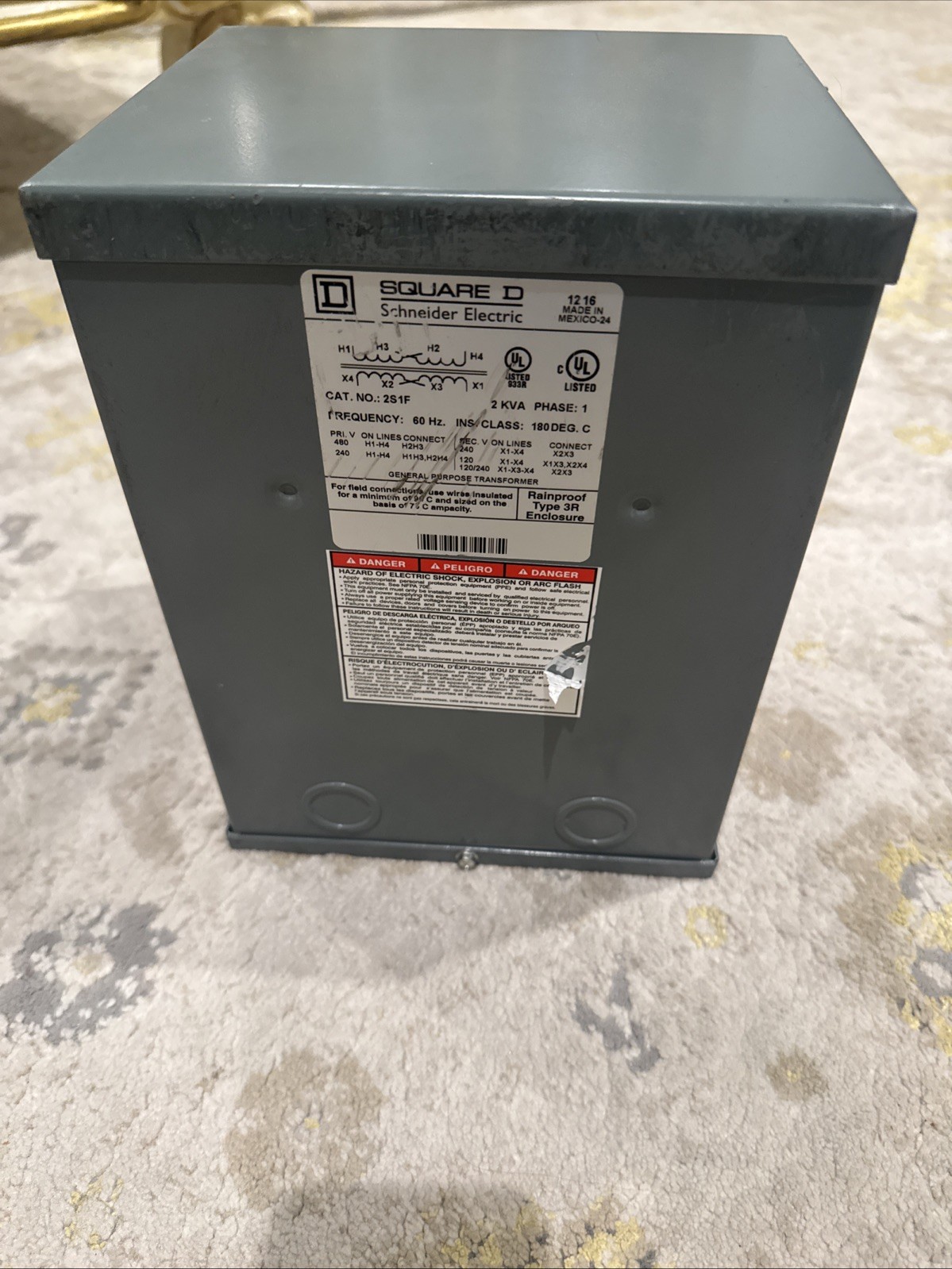 Square D 2S1F General Purpose Transformer Single-Phase