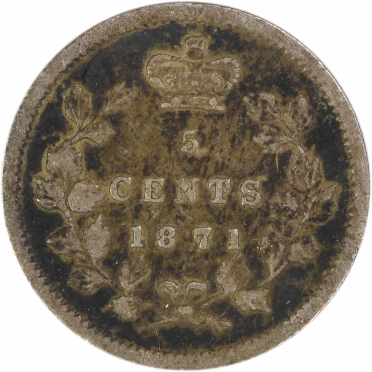 1871 Canada 5 Cents EF Uncertified #532