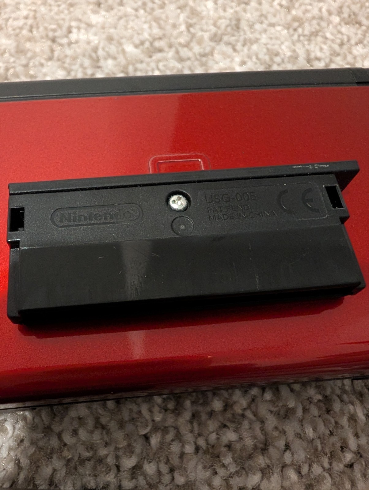 Nintendo DS Lite Crimson Handheld System - Red/Black