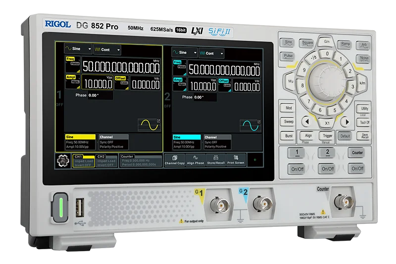 RIGOL Function Arbitrary Waveform Generator 20/50MHZ Sample 625MSa/s Type-C Inte