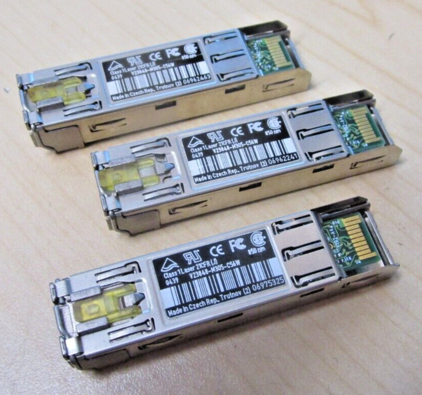 LOTS OF 3 INFINEON GBE/FC 1.06-1.25-2.12GB/S V23848-M305-C56W CLASS 1 LASER