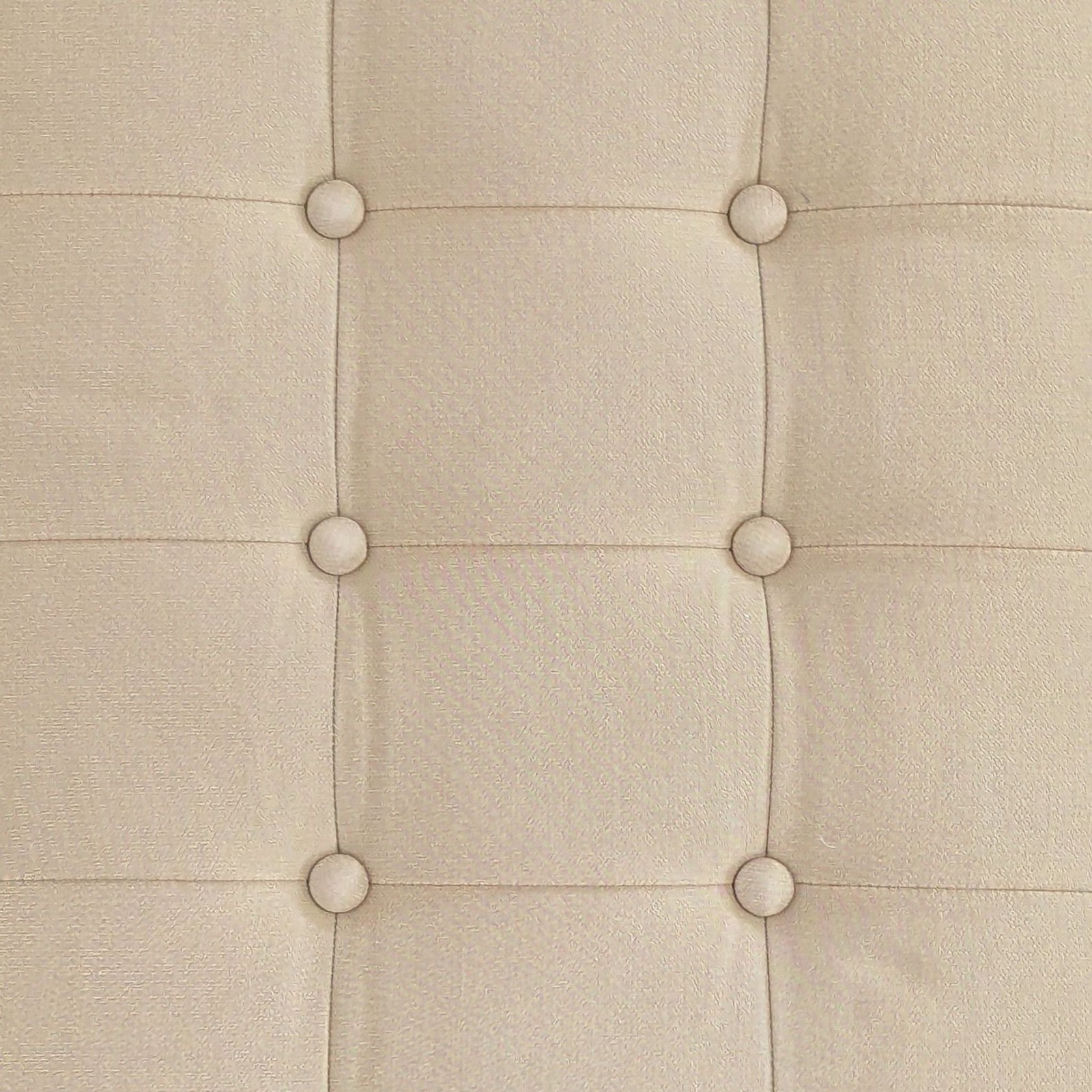 Button Tufted Bench on Wood Base