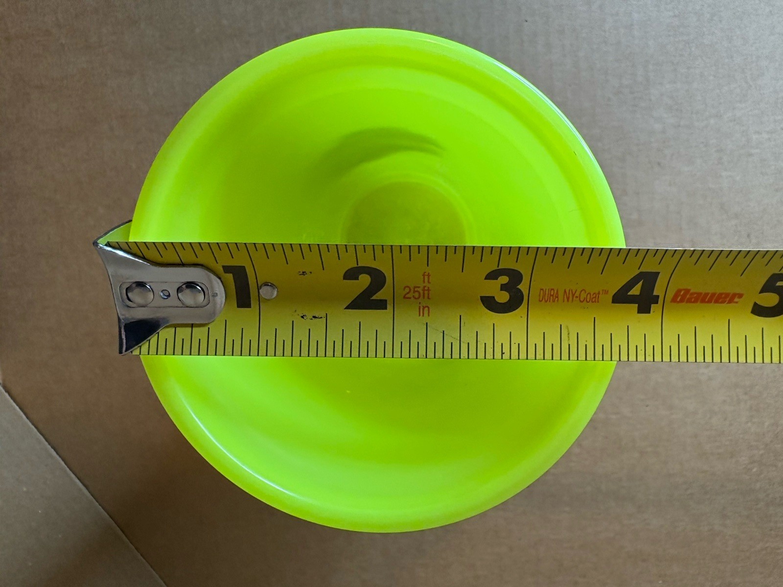 Rocket City Trash Pandas Cup by Whirley Neon Yellow / Green Baseball Minors