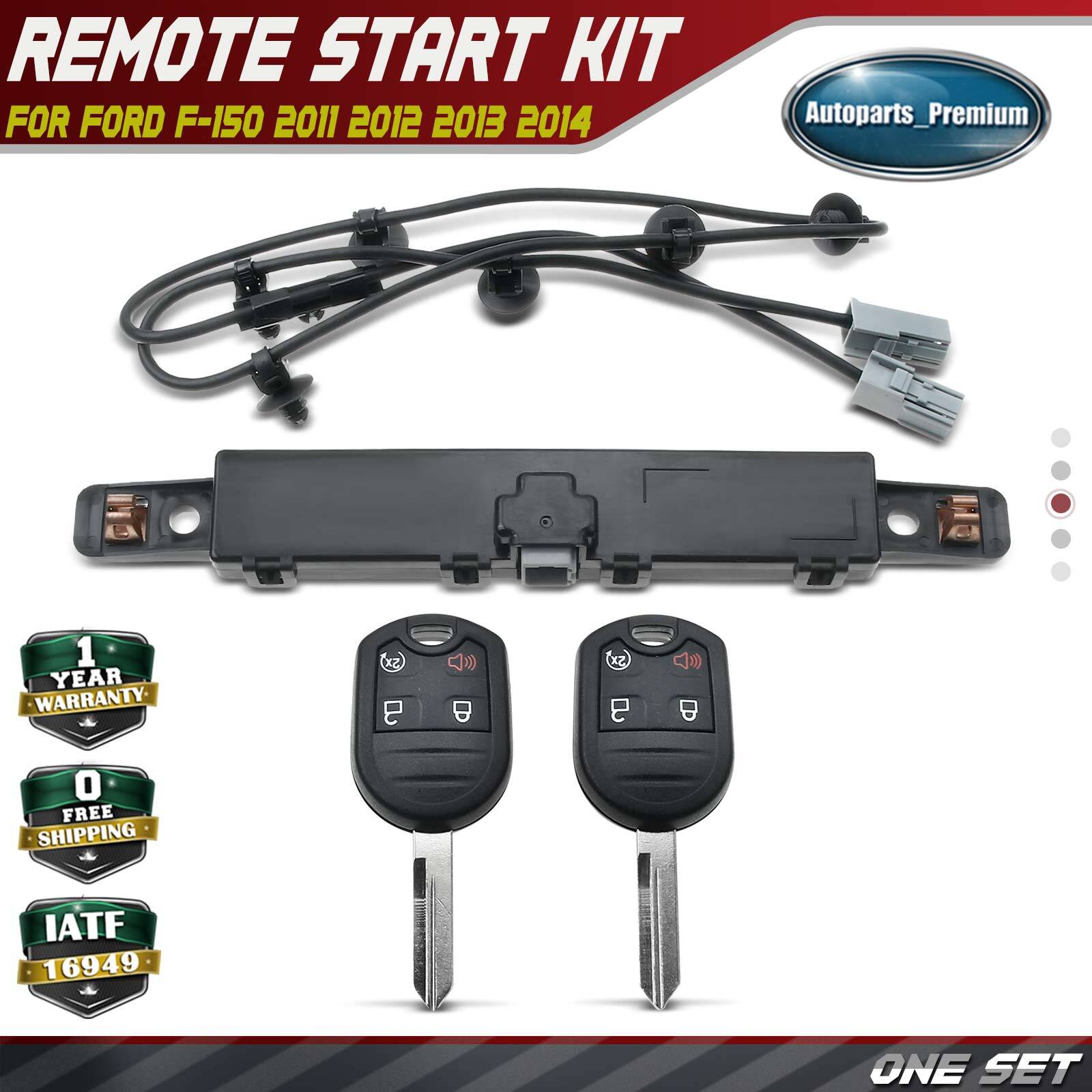 Remote Start Kit w/ 2 Keys for Ford F-150 2011-2014 F-250 F-350 F-450 Super Duty