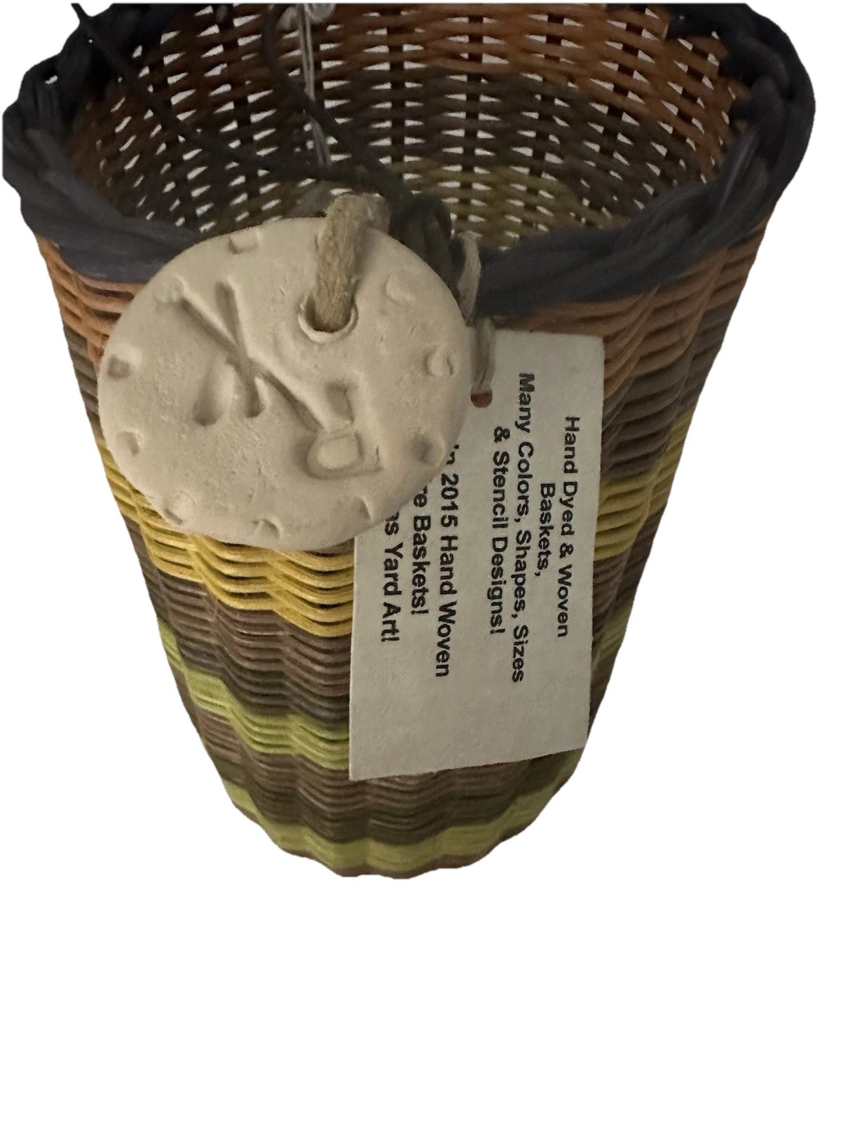 Handwoven Summer Drink Basket 2015. Country Wine Basket. Drinks Bikes Table