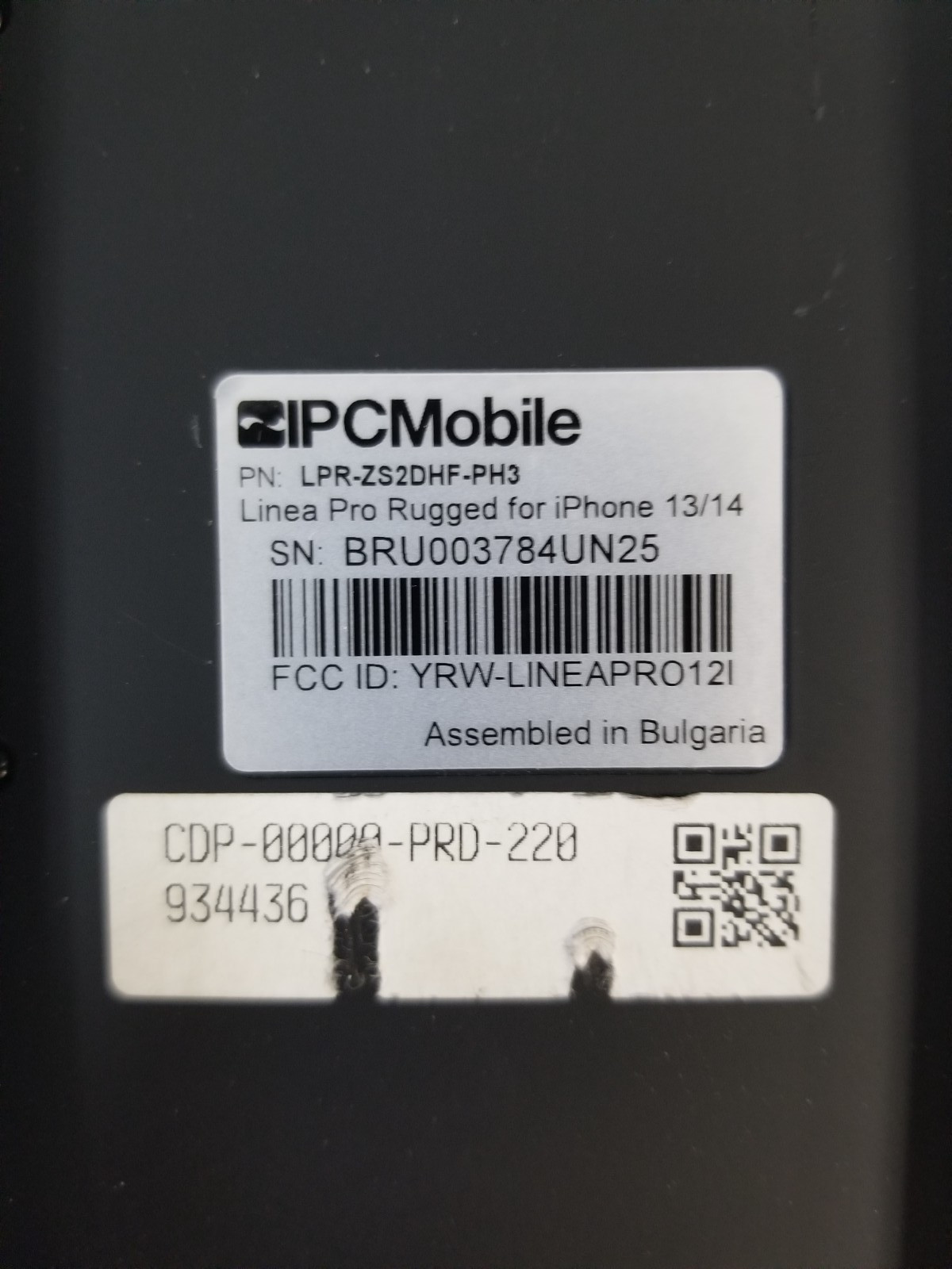IPCMobile Linea Pro Rugged Case For iPhone 13/14 / Barcode Scanner