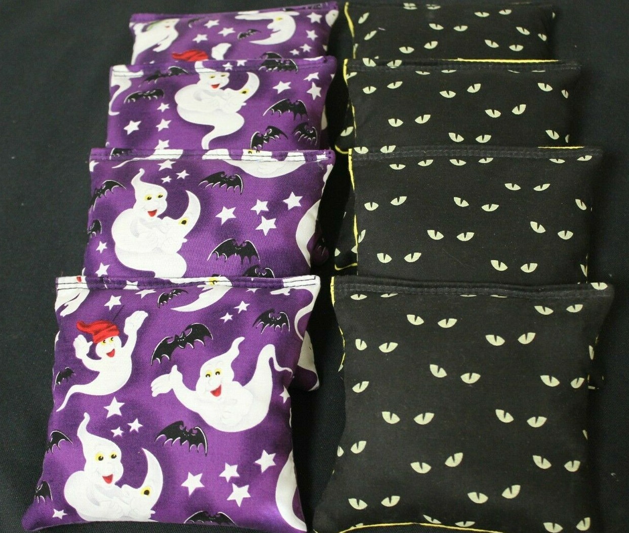 GHOSTS  and SPOOKY EYES 8 ACA Regulation Cornhole Halloween party bags