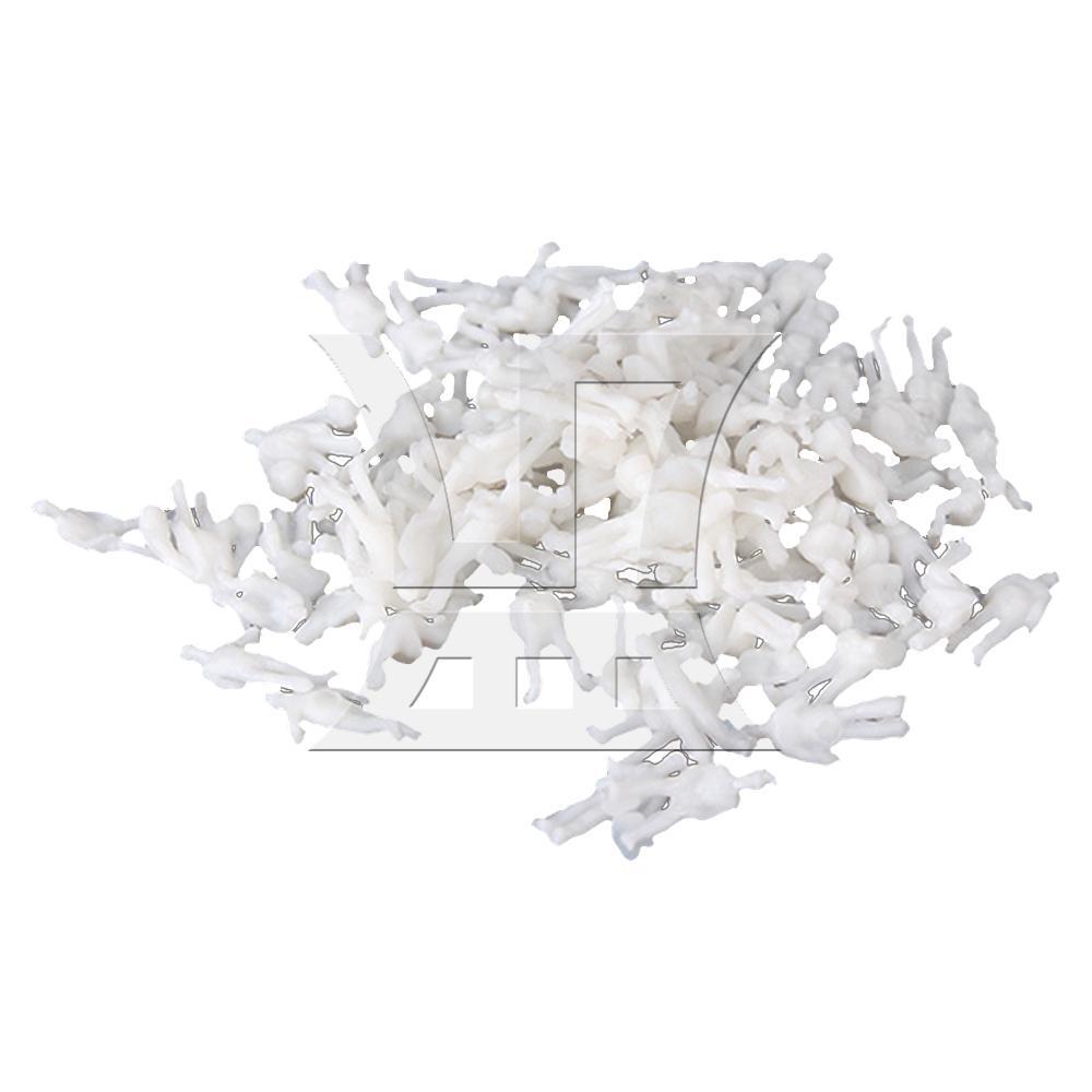 100PCS Unpainted Model Figures Miniature People Passerby Scale 1:200