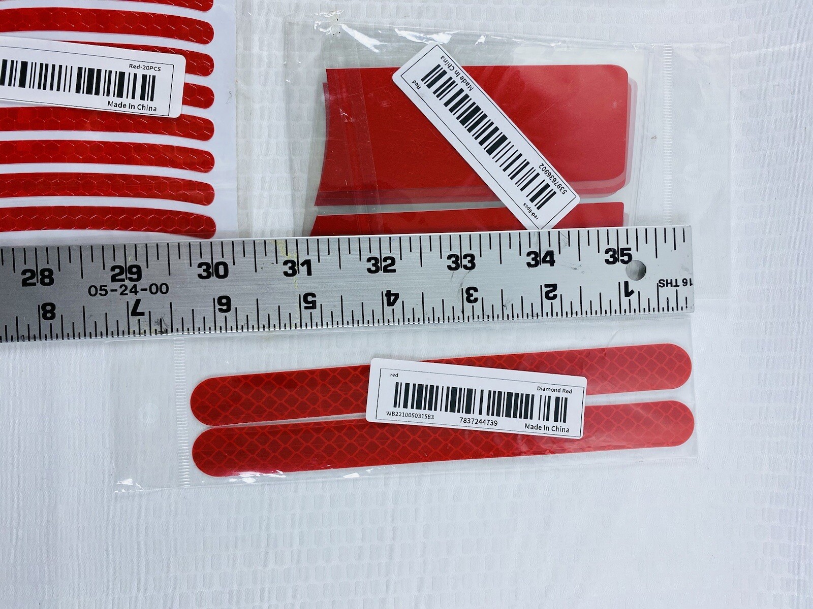 Lot of RC Body Graphics - Kit - Decal Stickers 1:8 Diamond Red