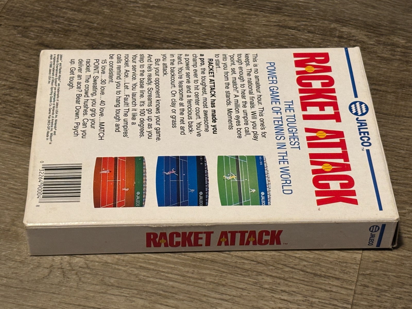 Racket Attack Nintendo Nes *Box Only* No Game Authentic Very Good Shape