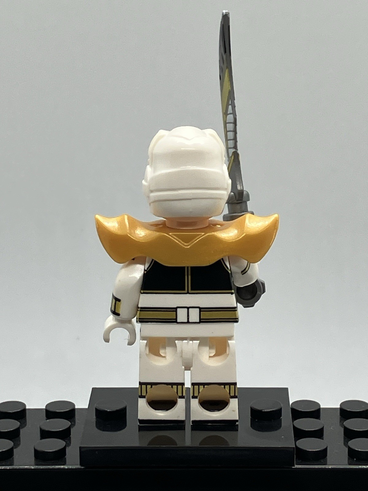 Green And White Custom Power Rangers Mini Figure Set
