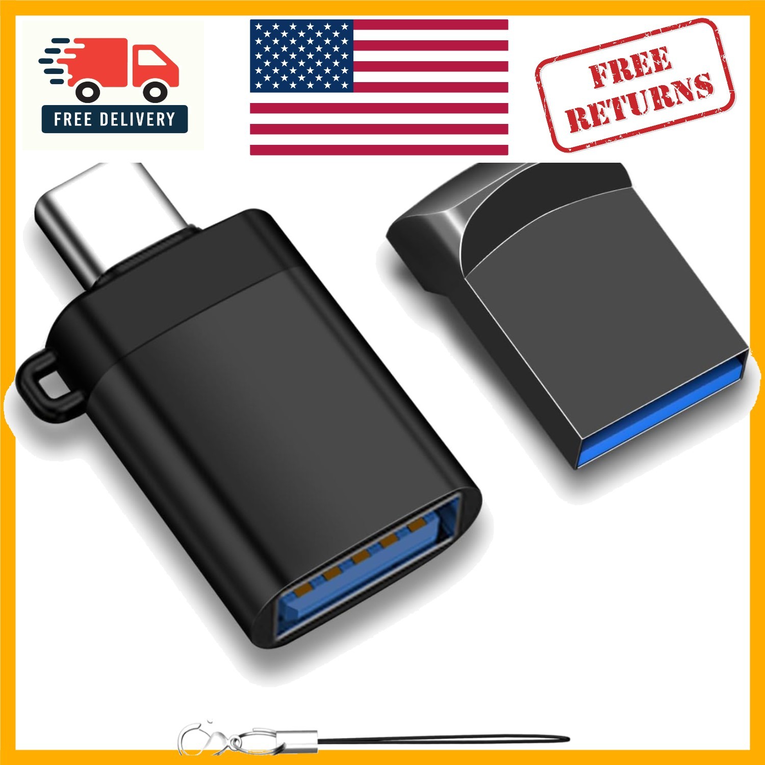 32GB Mini USB 3.0 Drive with USB-C Adapter – Perfect for Tech Enthusiasts