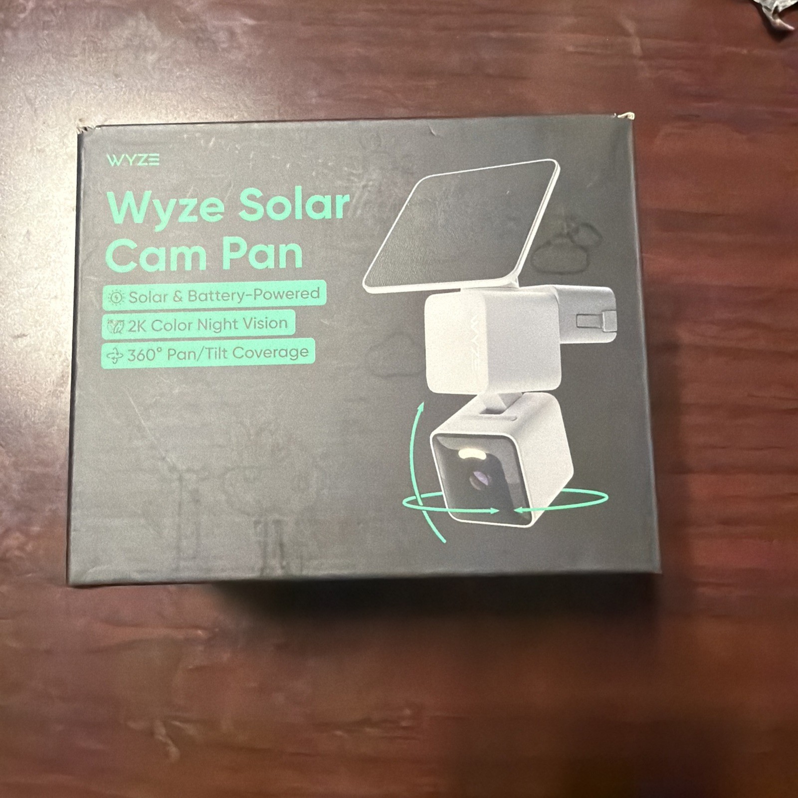 WYZE Solar Cam Pan (Flagship Model), AI Security Cameras Wireless White