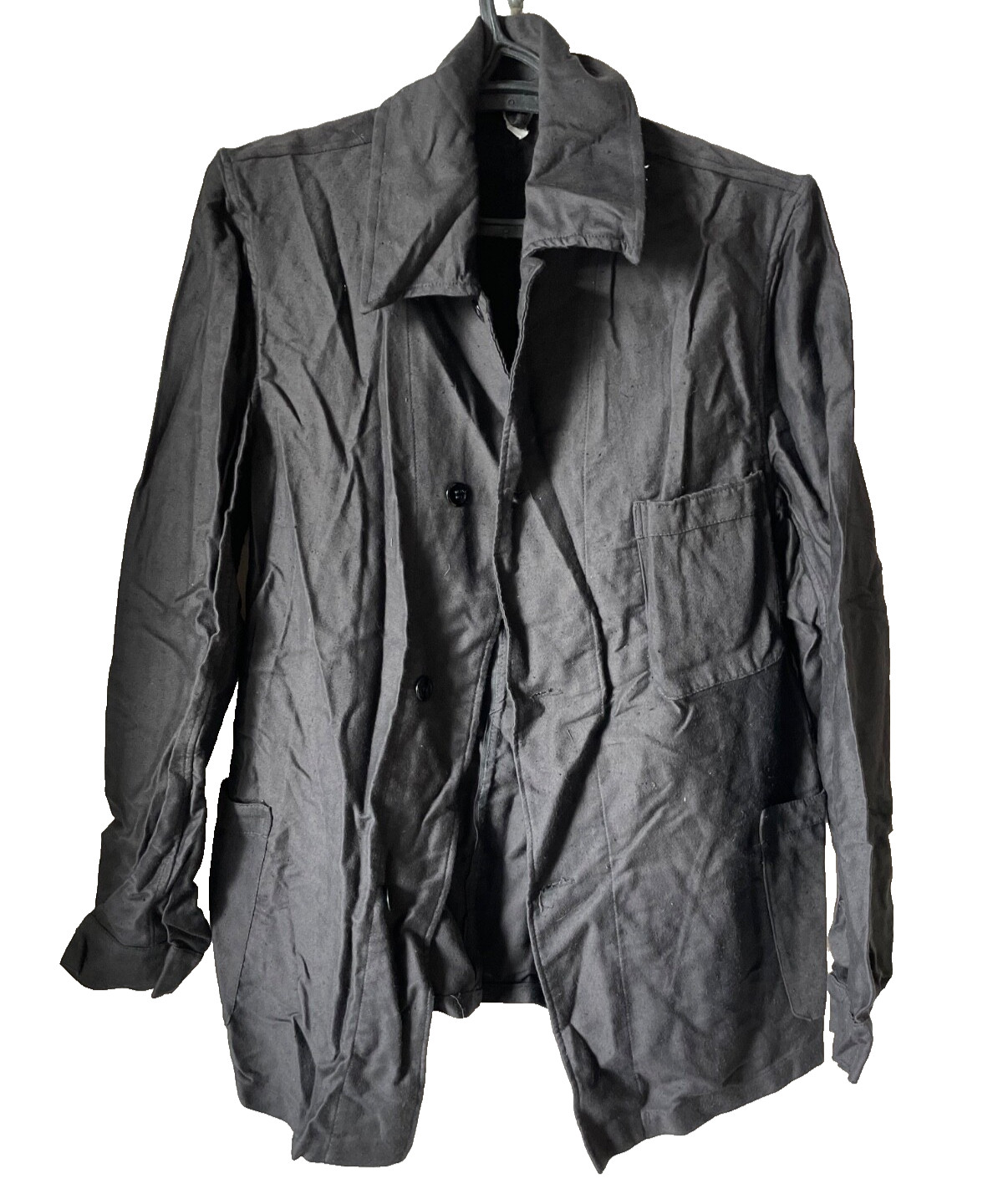Russian PRISON UNIFORM robe BLACK jacket/2 year 1990-s size 48/3