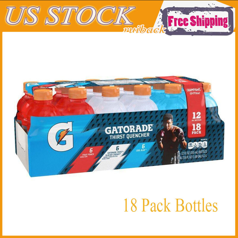 Thirst Quencher Fruit Punch, Glacier Cherry Sports Drink Variety Pack 12 fl oz