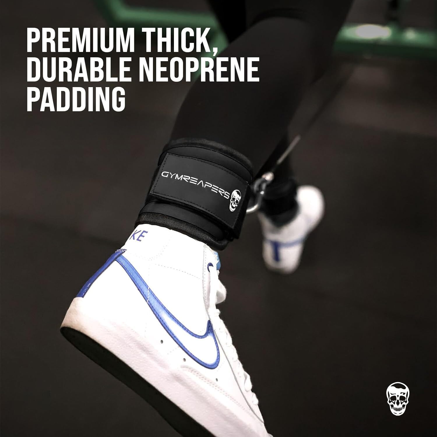 Ankle Straps (Pair) For Cable Machine Kickbacks, Glute Workouts, Lower Body E...