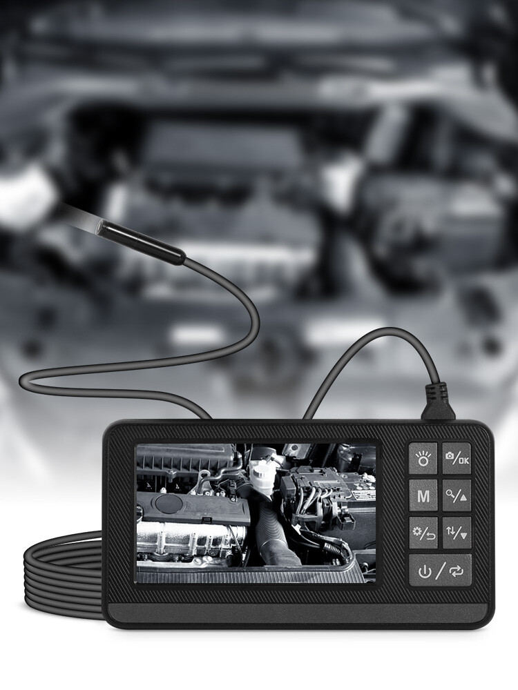 KERUI Endoscope Camera with Lights Dual Lens Borescope 16.4FT Cable 4.3" Screen