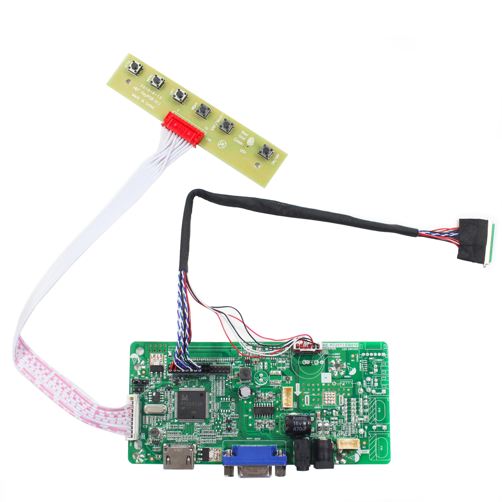HD VGA LCD Controller Board For 14 in B140XW02 LP140WH1 1366x768 LCD Screen